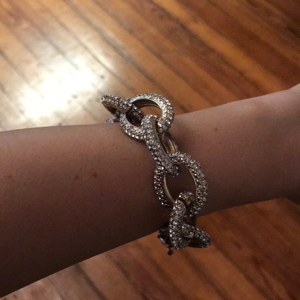 JCREW Pave Link Bracelet